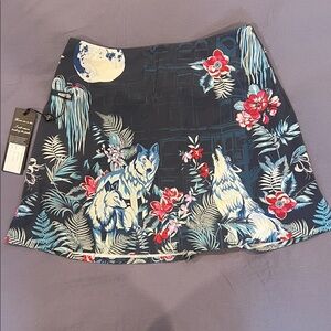 Floral Wolf Golf/Tennis Skirt